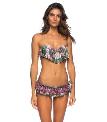 Lua Morena Bikini Estampado Babado Native Babado At Dias Para Trocar