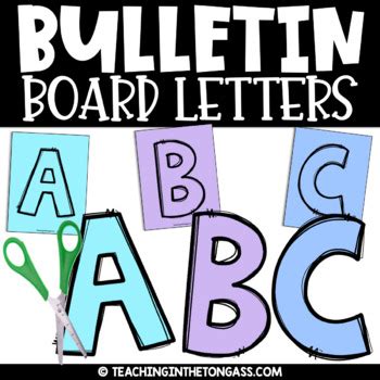 Bulletin Board Letters Printable | Bulletin Board Letters A-Z | TpT