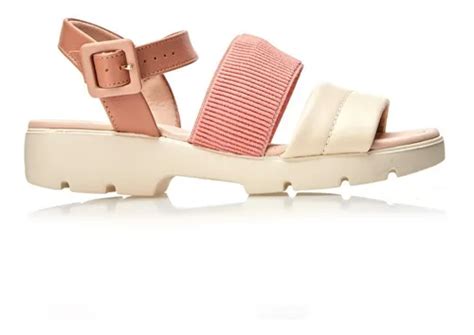 Sandália Feminina Tratorada Tiras Creme E Nude Modare Frete grátis