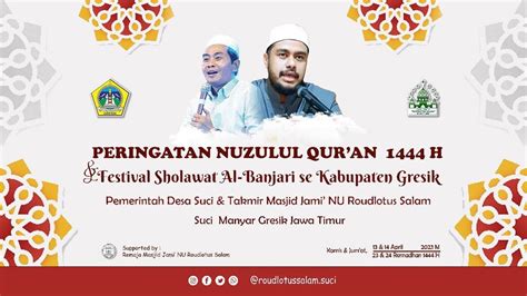 LIVE KH ANWAR ZAHID PERINGATAN NUZULUL QUR AN 1444 H MASJID ROUDLOTUS