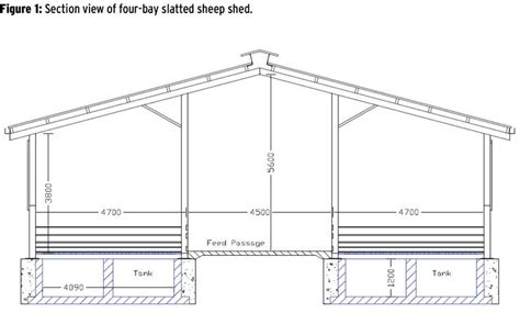 Costs And Design Details For Four Bay Slatted Sheep House 10 November