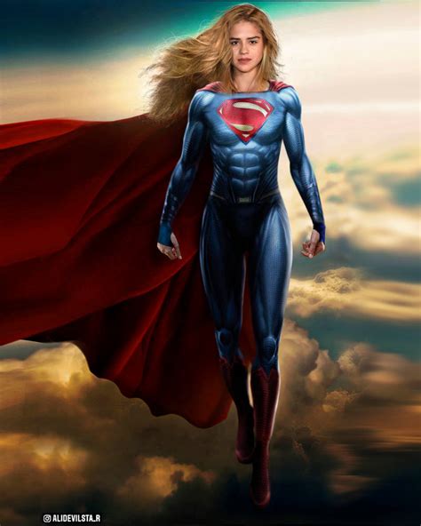 Sasha Calle As Supergirl By Alidevilsta On Deviantart