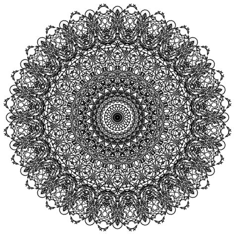 Make A Super Detailed Black And White Mandala 600 Dpi By Onojk123