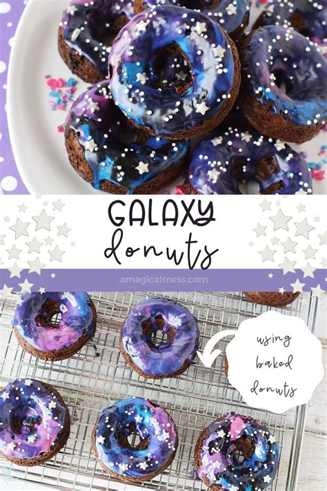 Galaxy donuts with glaze | Recipe | Donut glaze, Galaxy cake, Chocolate ...