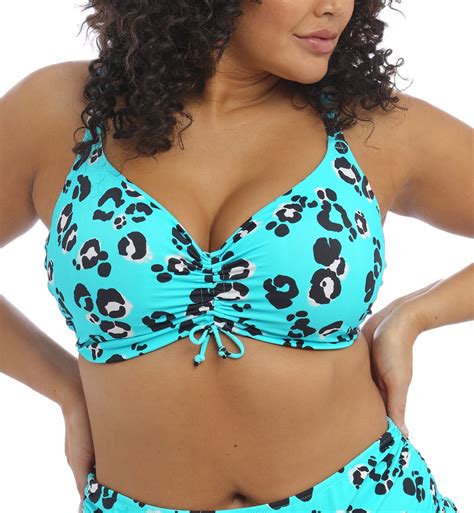 Elomi Kotiya Adjustable Crop Top Underwire Bikini Es F Lagoon