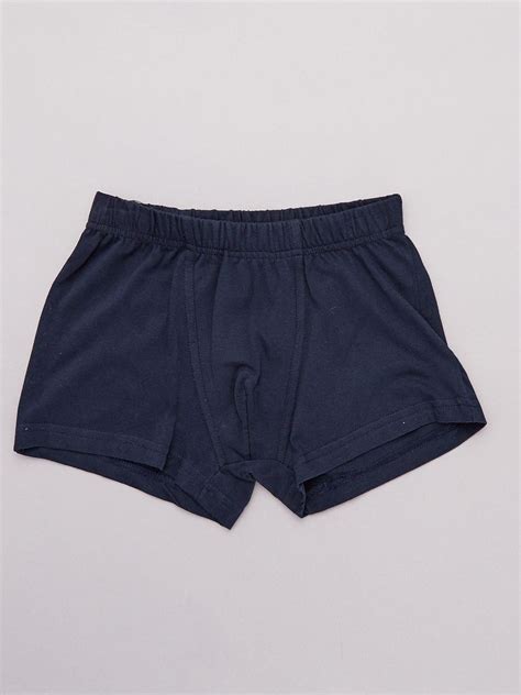 Lot De Boxers Unis Bleu Marine Kiabi