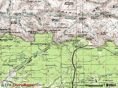 Grand Canyon Elevation Map