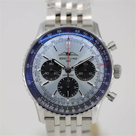 Breitling Navitimer B Chronograph Ice Blue On Steel For Rp