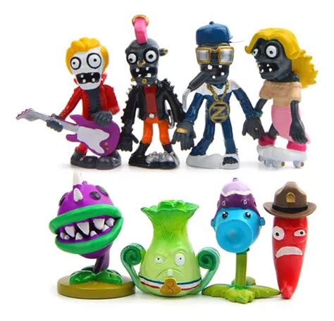 Plantas Vs Zombies Set De Personajes Del Videojuego