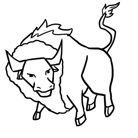 American Bison Outline by MrMessofGA on DeviantArt