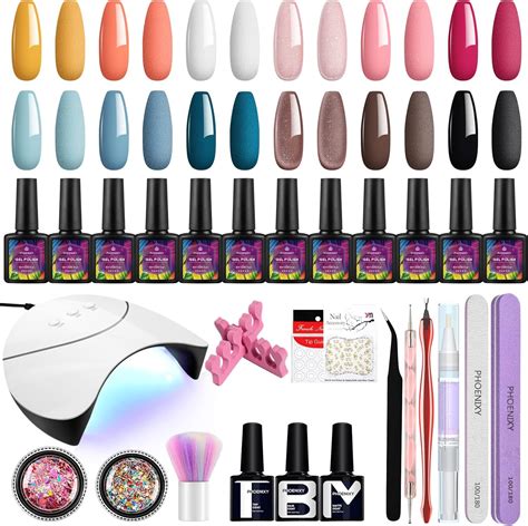 Gel Nail Polish Set Phoenixy Colours Gel Nail Polish Kit With Uv