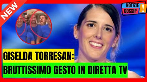 GISELDA TORRESAN SHOCK GESTO A DIR POCO SCANDALOSO IN DIRETTA TV IL