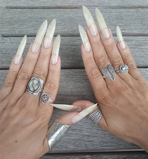 Pin By Percy 201 6410 On Curved Nails In 2024 Natural Stiletto Nails