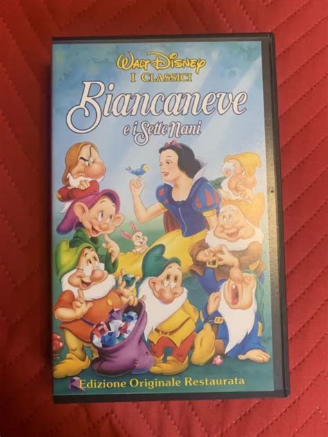 Videocassetta Vhs Biancaneve E I Sette Nani Walt Disney Vs