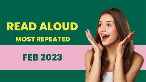 PTE Speaking Read Aloud Feb 2023 Most Exam Repeated Questions PTE