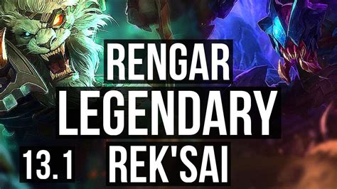 RENGAR Vs REK SAI JNG 5 2M Mastery 12 1 3 Quadra 2000 Games