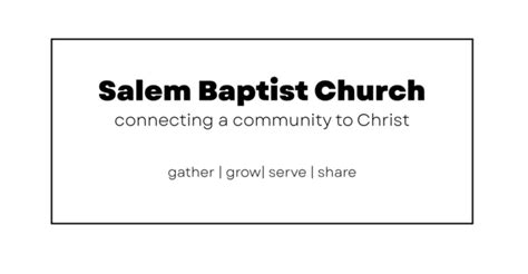 Salem Baptist Church | Events