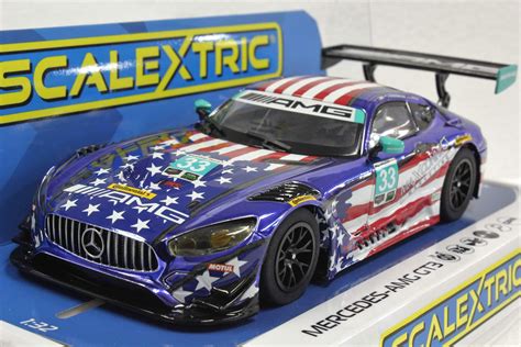 Scalextric Mercedes Amg Gt Riley Motorsports American Flag Livery