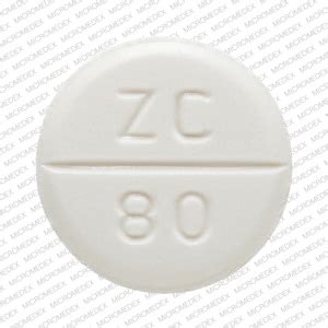 Pill Finder ZC 80 White Round Medicine