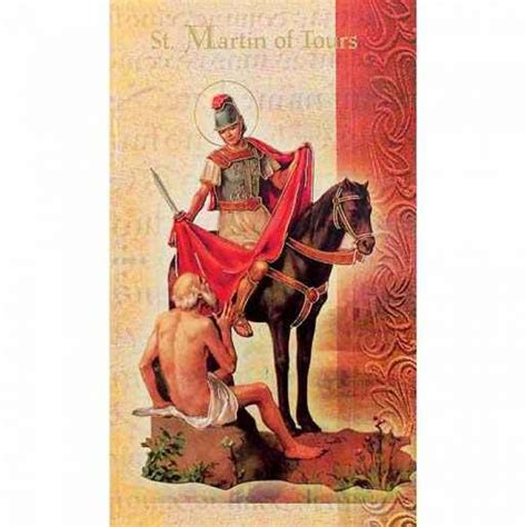 Prayer Cards, Holy Cards : Biography Holy Card Of Saint Martin ...