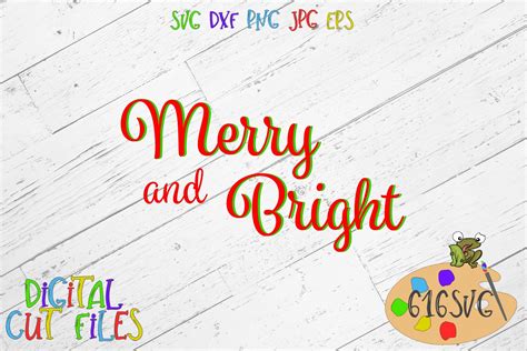 Merry And Bright Svg Graphic By Svg