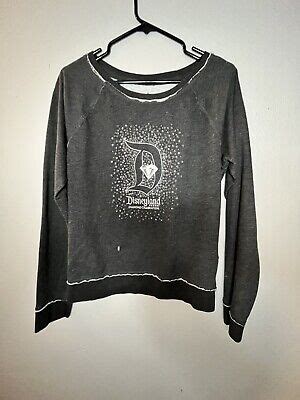 Disney Land 60th Diamond Celebration Gray Woman L Lightweight