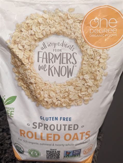 One Degree Organic Sprouted Rolled Oats R Costco