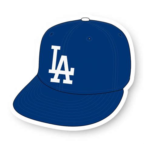 Los Angeles Dodgers Hat Precision Cut Decal Sticker