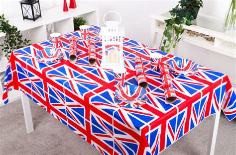 Union Jack Printed Table Cloth Cm X Cm His Majesty King