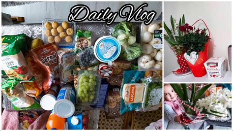 Daily Vlog 1 martie Ne am mutat cumpărături alimentare lunare Lidl