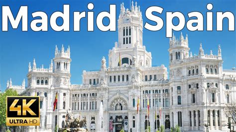 Madrid Spain Walking Tour 4k Ultra Hd 60fps With Captions Youtube