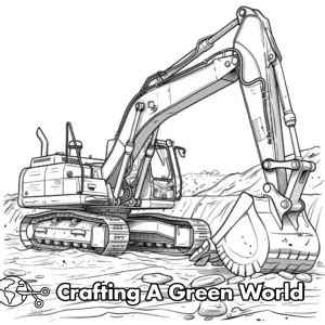 Backhoe Coloring Pages Free Printable