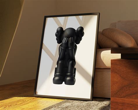 Kaws Poster Set Of Printables Minimalist Hypebeast Kaws Figure