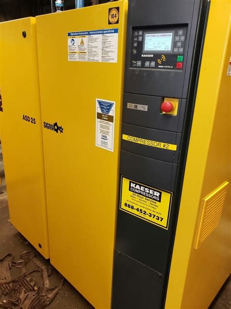 Kaeser ASD 25 125 Max Psi 112 Cfm 208 230V 3Ph Rotary Screw Compressor