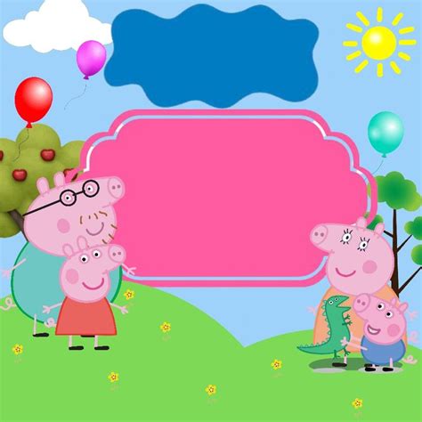 Peppa Pig Birthday Decorations Peppa Pig Birthday Invitations Peppa