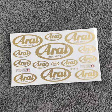 Arai sticker for helmet motorcycle decals transfer stickers | Shopee ...