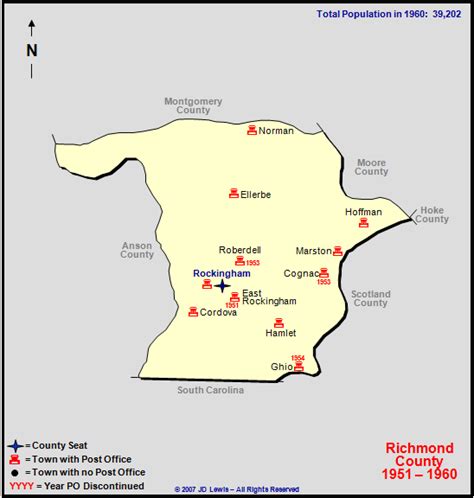 Richmond County, NC - 1951 to 1960