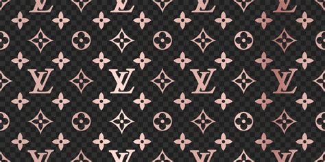 Louis Vuitton Lv Rose Gold Pattern Seamless Free Png Citypng