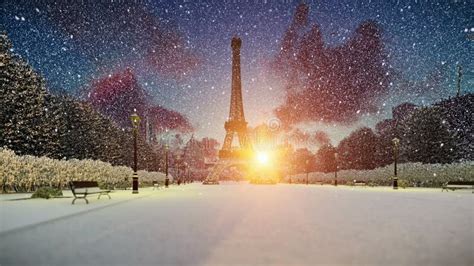 Torre Eiffel Maravillosa De La Visi N En Par S En La Puesta Del Sol El