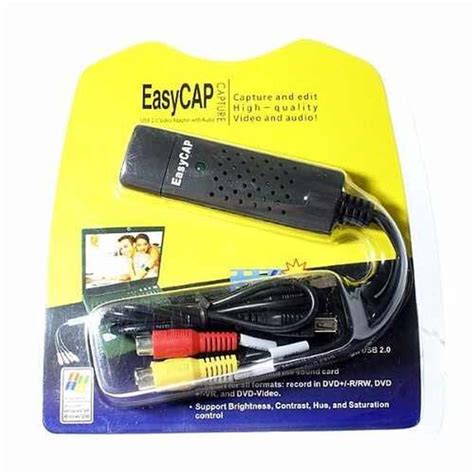 Capturadora Usb Dvr Video Easycap Rca A Vhs Partes Inform Ticas