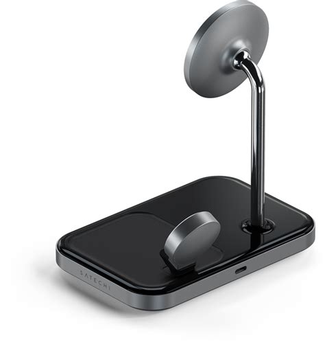 Satechi Magnetic 3 In 1 Wireless Charger Svart