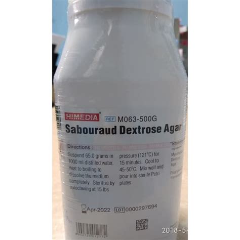 Jual Sabouraud Dextrose Agar Himedia M063 500g Shopee Indonesia