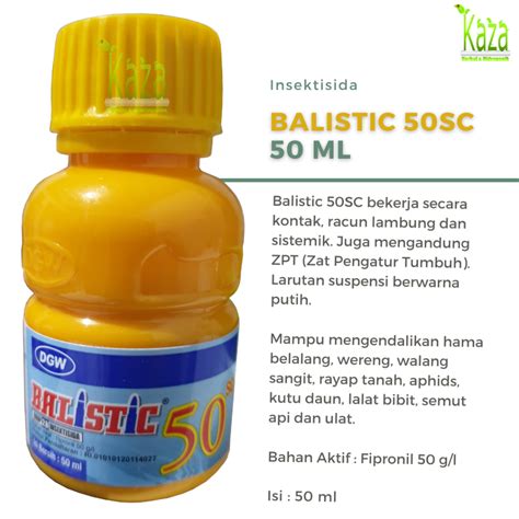 Jual Insektisida Plus ZPT Balistic 50 SC 50 Ml Pestisida DGW Aphids