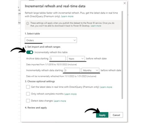 How To Configure Incremental Refresh In Power Bi