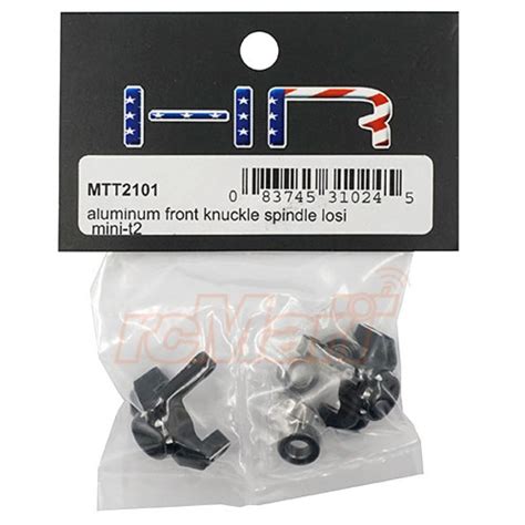 Hot Racing Aluminum Front Knuckle Spindle Set Black For Losi Mini T