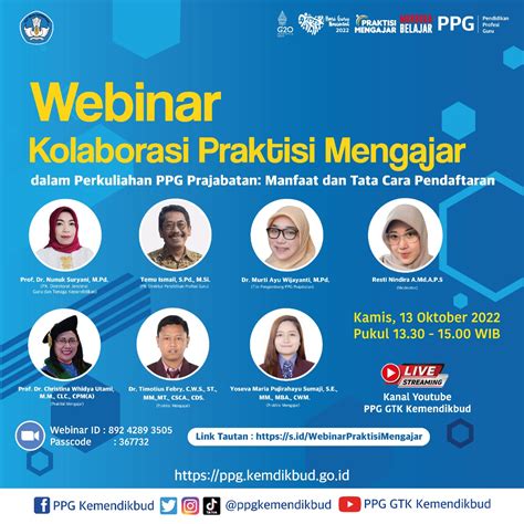 Ikuti Webinar Kolaborasi Praktisi Mengajar Pada Perkuliahan PPG