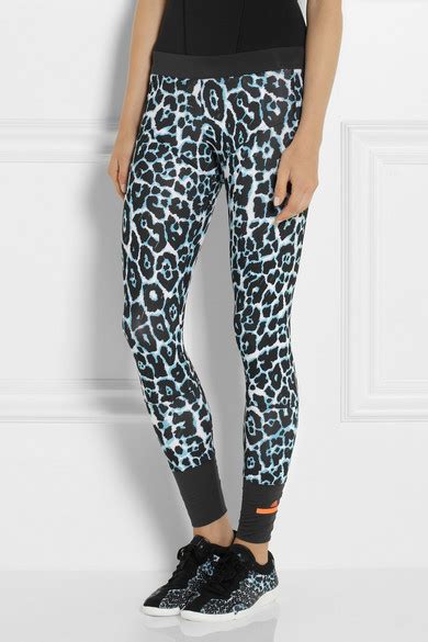 Adidas By Stella Mccartney Leopard Print Stretch Jersey Leggings