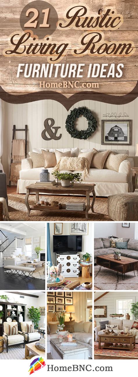 21 Best Rustic Living Room Furniture Ideas and Designs for 2020