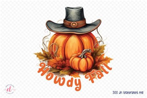 Fall Sublimation Design Howdy Fall PNG Graphic By CraftlabSVG