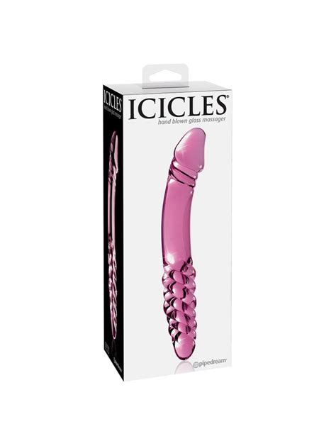 Double Dildo Verre Icicles N57 Sextoy Couple Pas Cher BoxCoquine